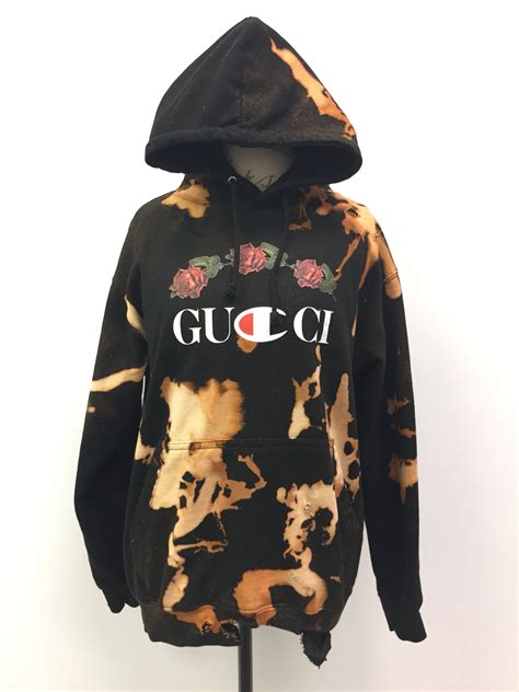 gucci hoodie mens replica|gucci x champion hoodie real.